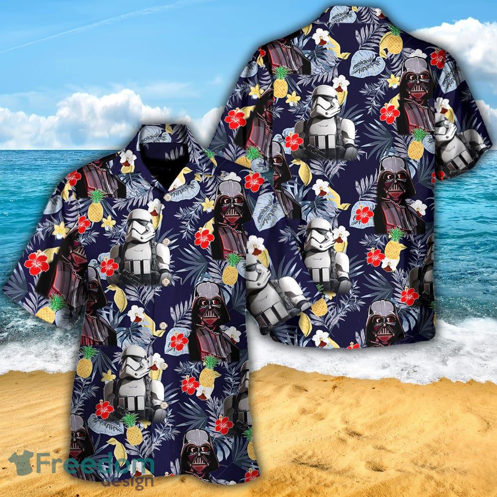 Star Wars Darth Vader Storm Trooper Flower Hawaiian Shirt For Men