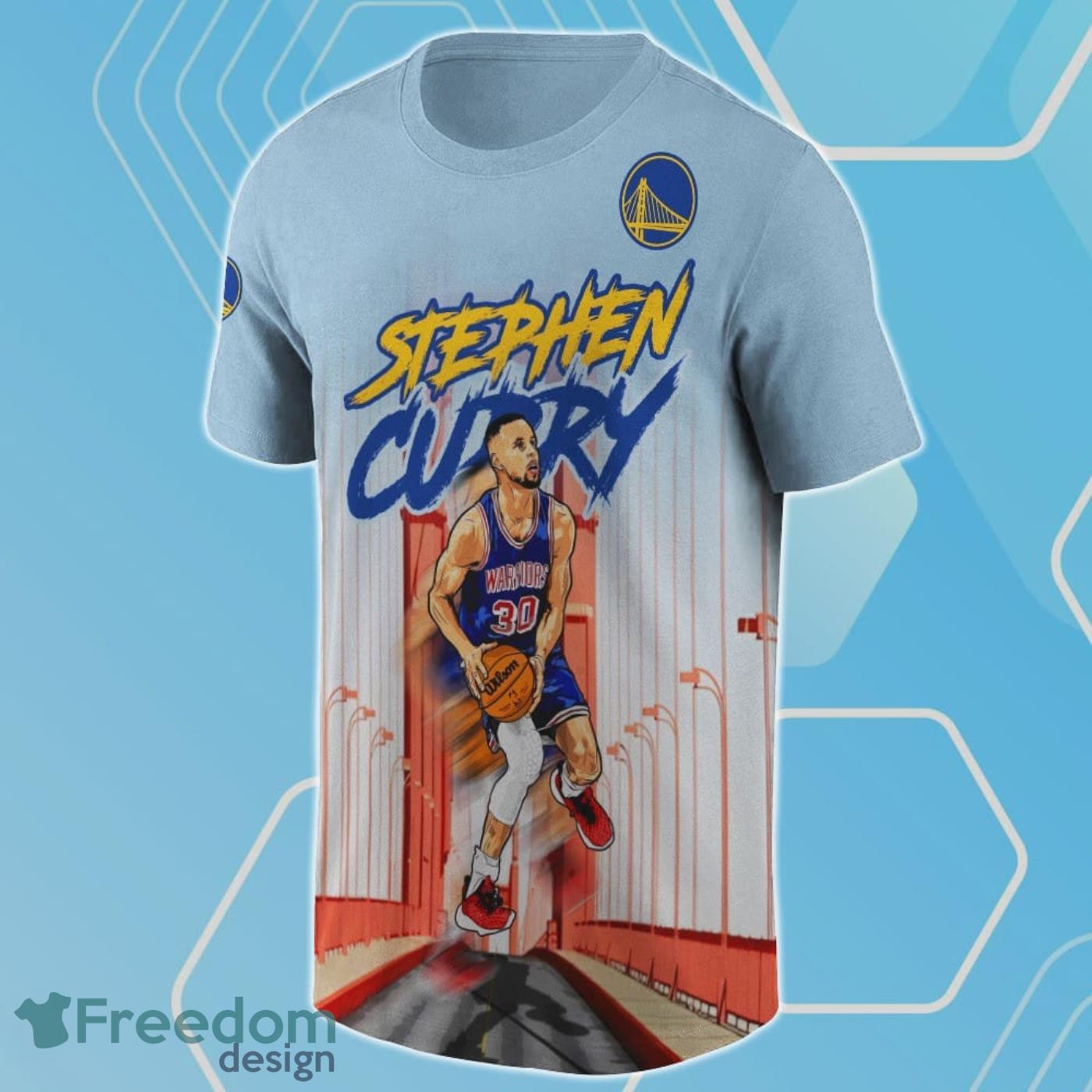 Stephen Curry Star Of The Golden State Warriors Print 3D Shirt For True Fans Product Photo 2