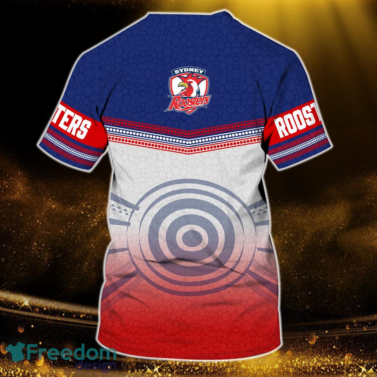 Sydney Roosters NRL Personalized Name 3D Tshirt s09 Product Photo 2