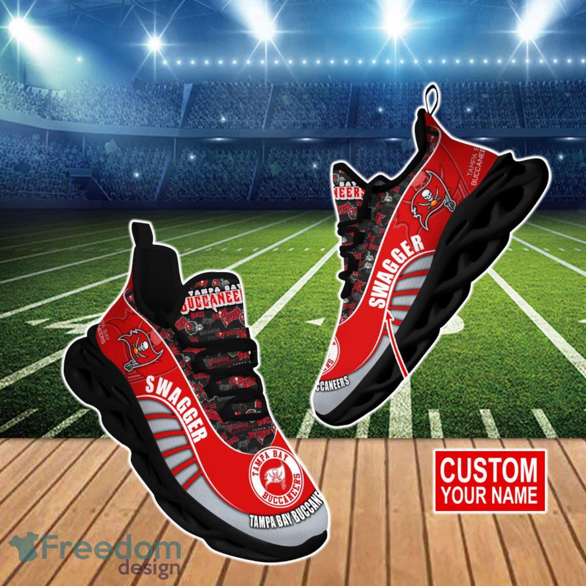 Tampa Bay Buccaneers NFL Clunky Max Soul Shoes Custom Name Product Photo 1