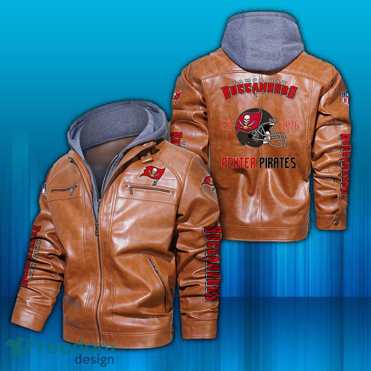 Maker of Jacket Fashion Jackets Vintage Tampa Bay NFL Buccaneers Leather