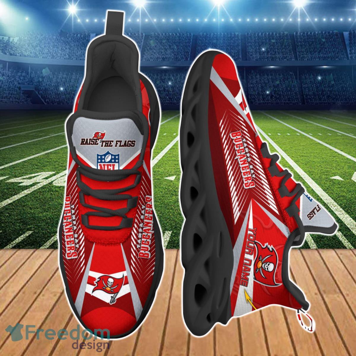 Tampa Bay Buccaneers NFL Max Soul Shoes Custom Name Best Gift For Fans Product Photo 2