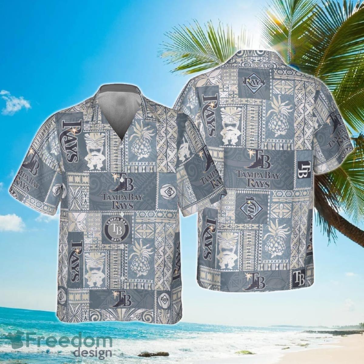 Tampa Bay Rays Major League Baseball All Over Print Hawaiian Shirt