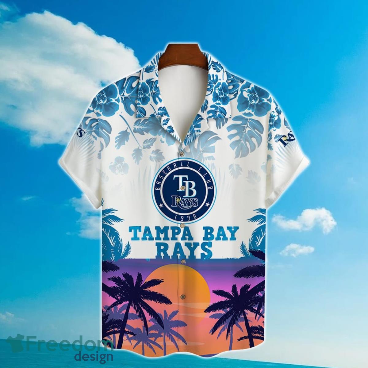 Tampa Bay Rays MLB Tiki Alooha Hawaiian Shirt And Short