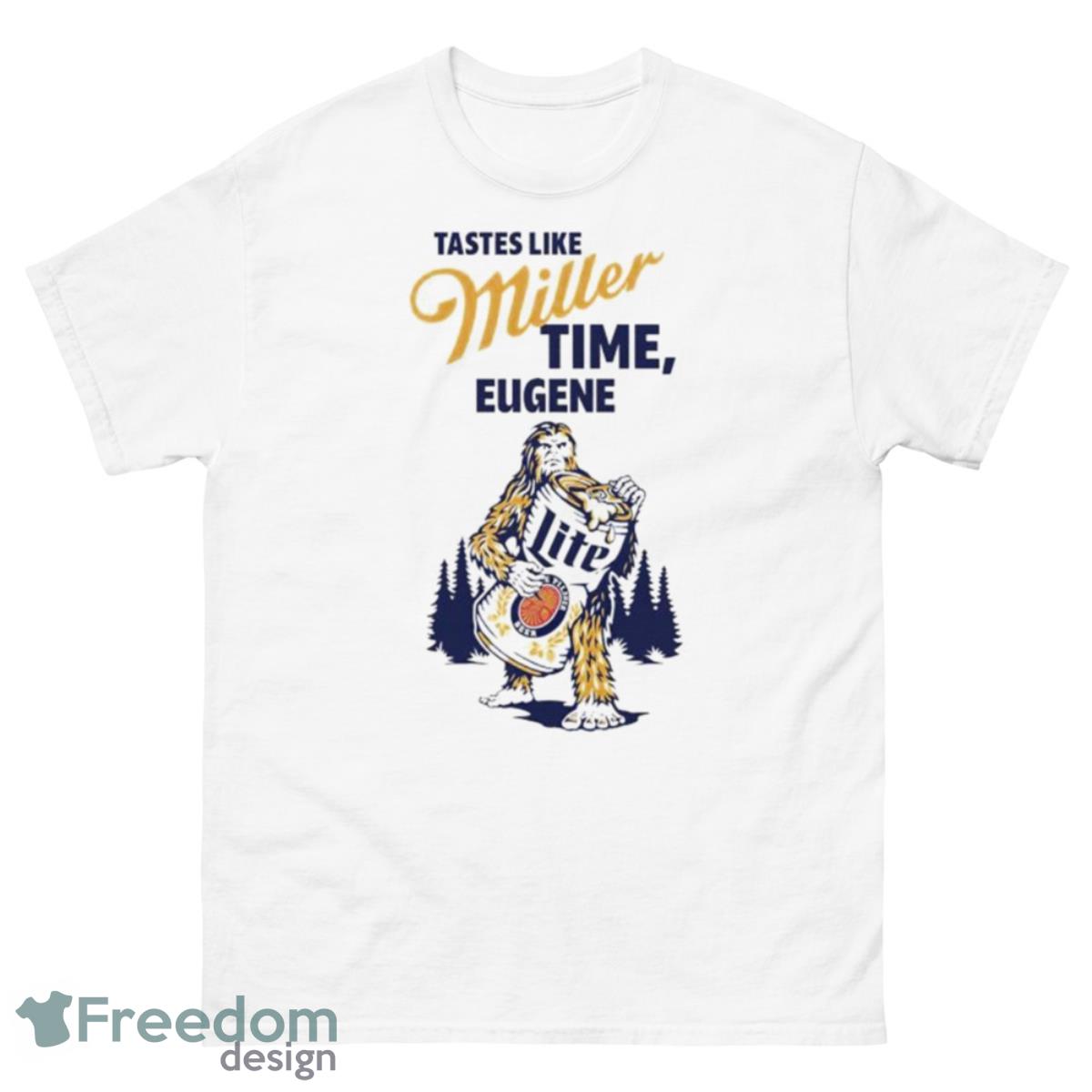 tastes like Miller time eugene shirt - 500 Men’s Classic Tee Gildan