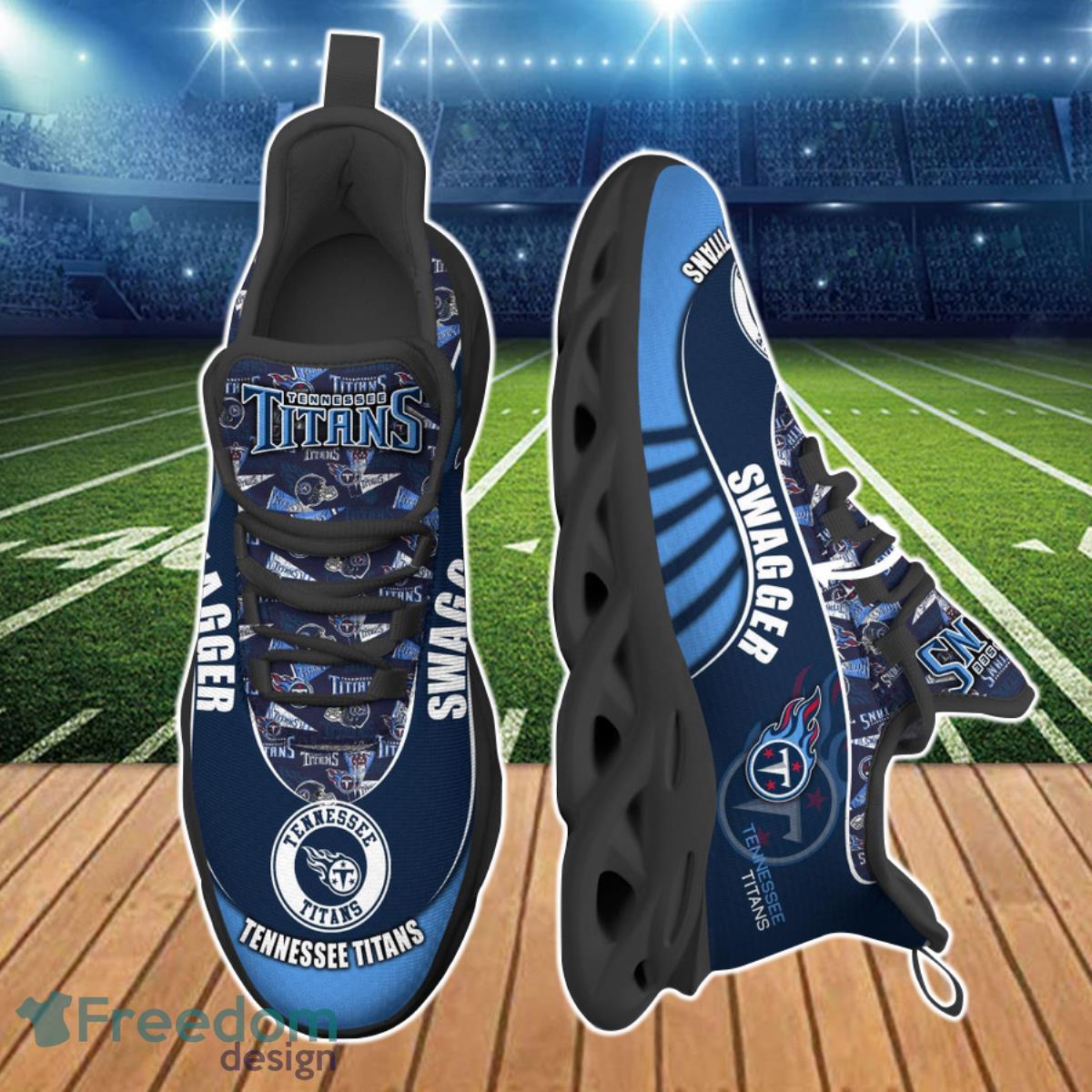 Tennessee Titans NFL Clunky Max Soul Shoes Custom Name Product Photo 2