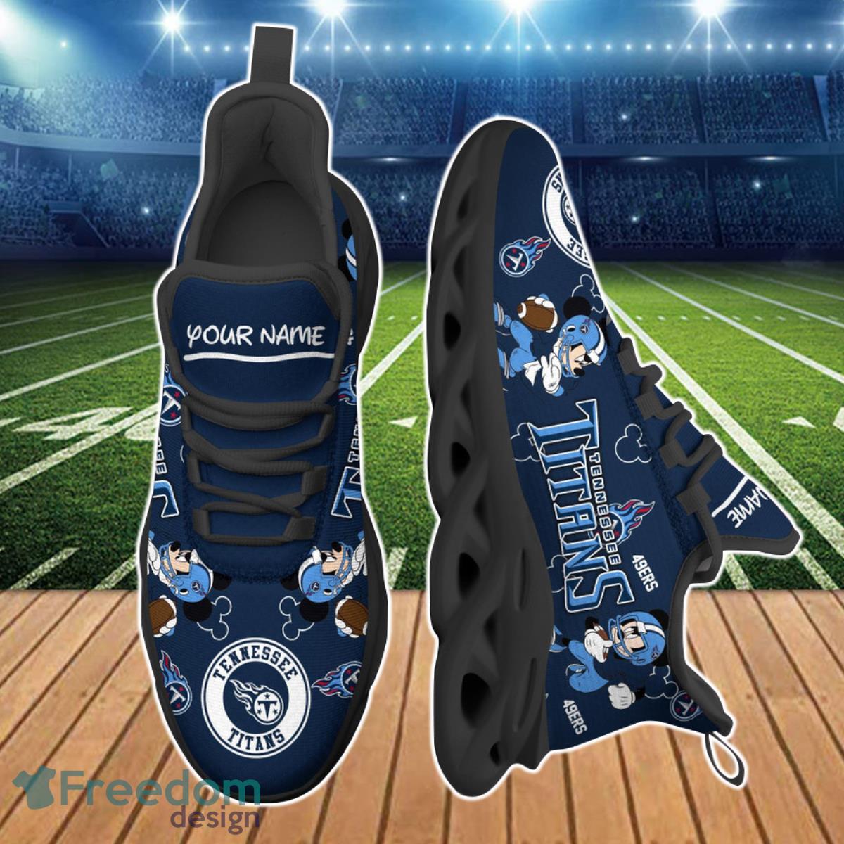 Tennessee Titans NFL Clunky Max Soul Shoes Custom Name Best Gift For Men And Women Fans Product Photo 2