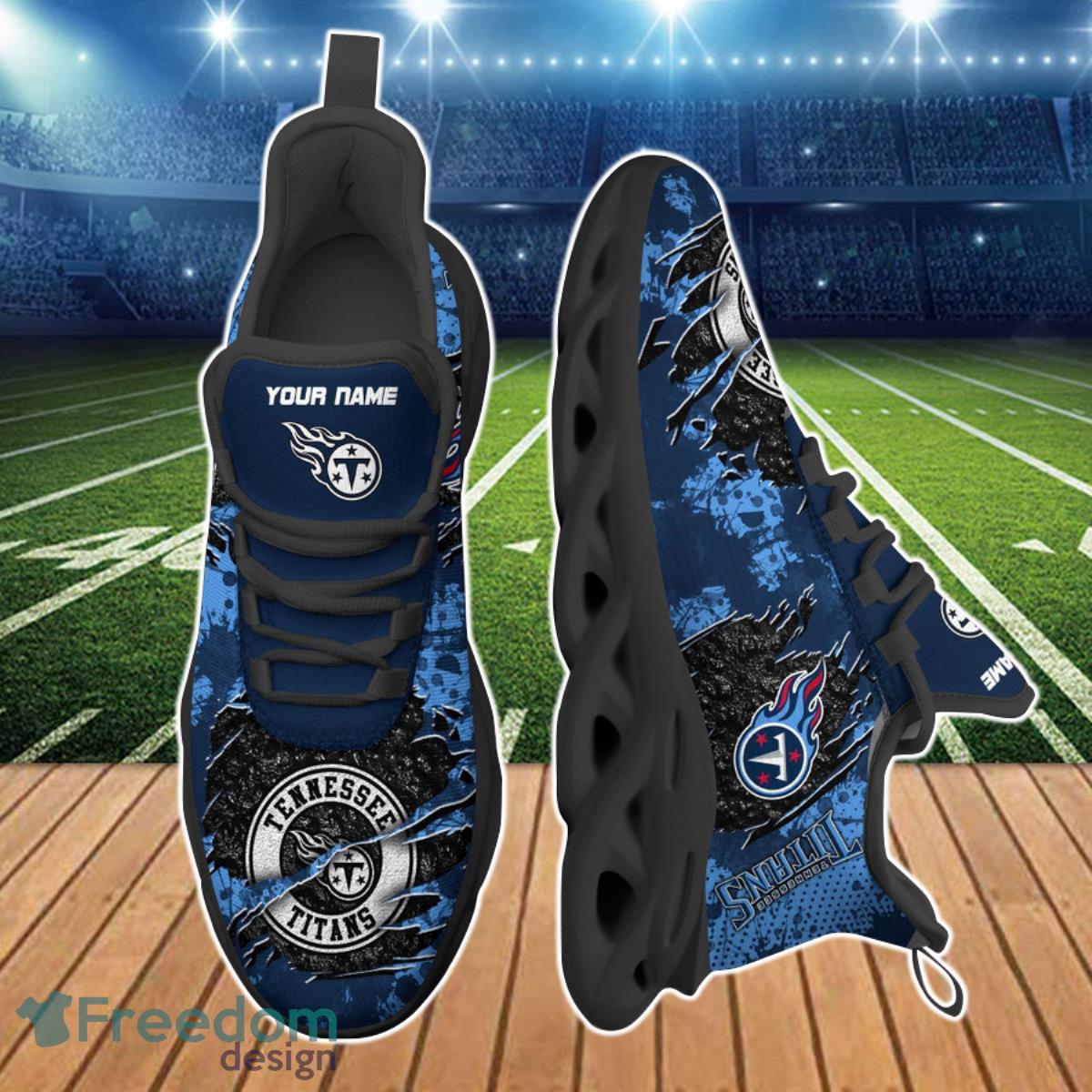 Tennessee Titans NFL Clunky Max Soul Shoes Custom Name Ideal Gift For Fans Product Photo 2