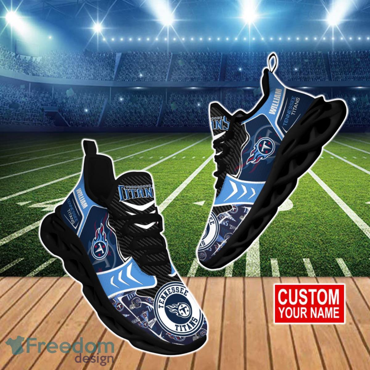 Tennessee Titans NFL Clunky Sneakers Max Soul Shoes - Growkoc