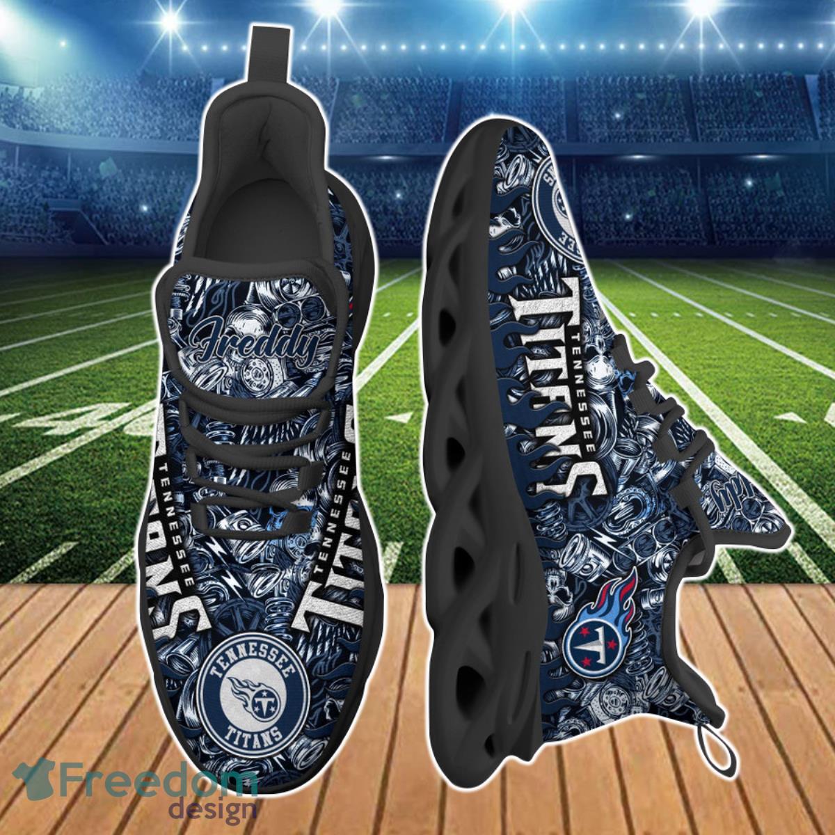 Tennessee Titans NFL Max Soul Shoes Custom Name Sports Sneakers For Fans