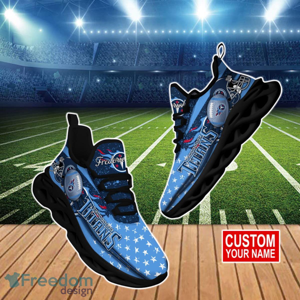 Tennessee Titans NFL Clunky Max Soul Shoes Custom Name Unique Style For Fans Product Photo 1