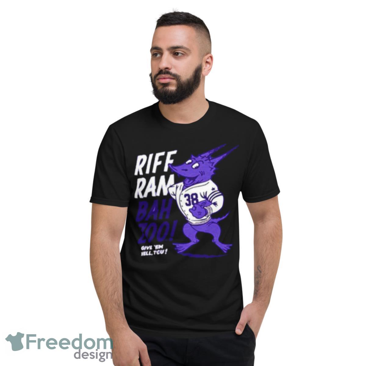 Texas Christian University Horned Frogs Football Riff Ram Bah Zoo Shirt - Short Sleeve T-Shirt