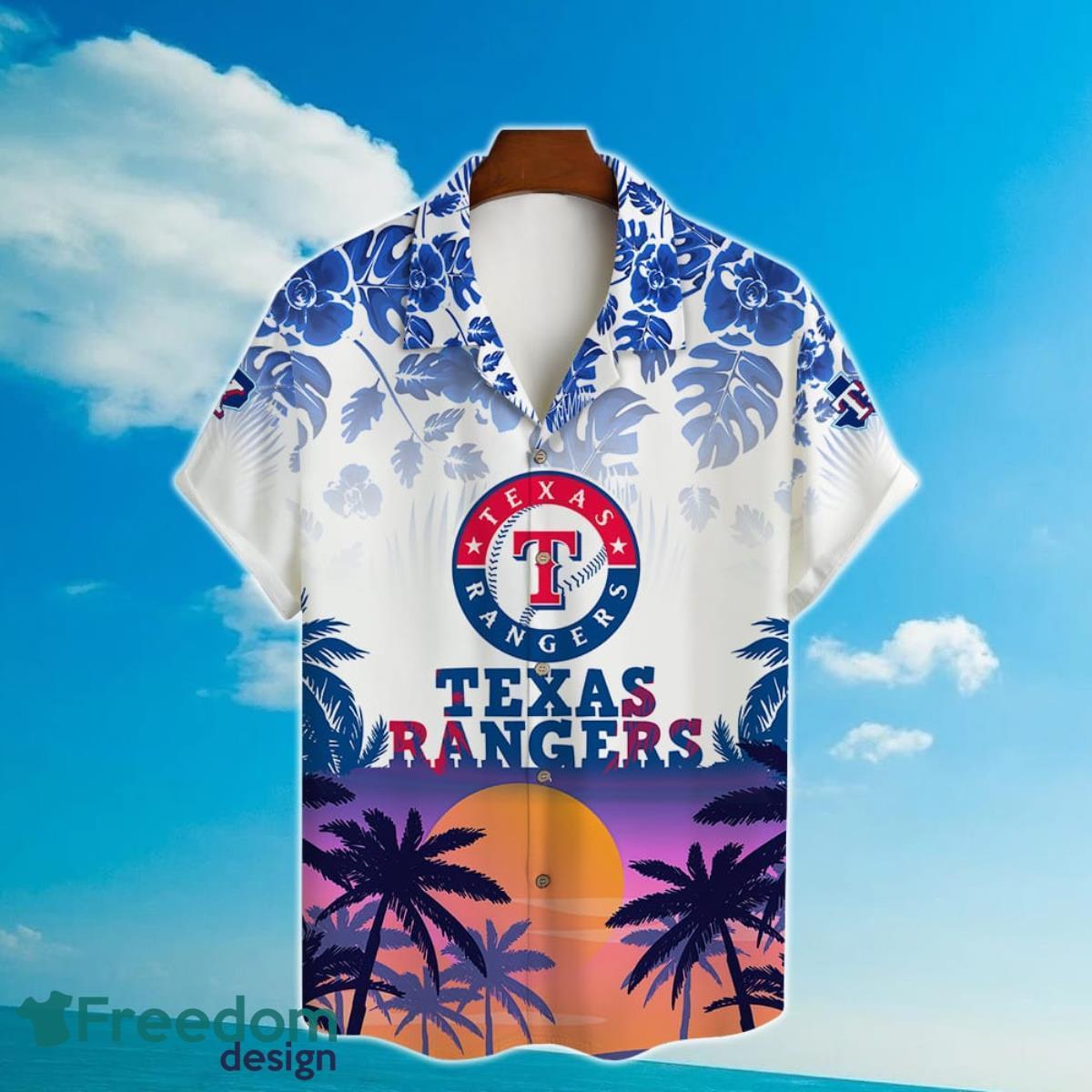 Texas Rangers Major League Baseball 3D Print Hawaiian Shirt Personalized Product Photo 2