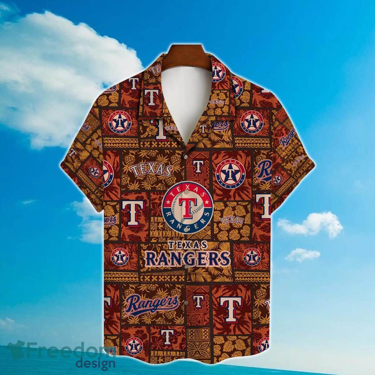 Texas Rangers Major League Baseball Hawaiian Shirt with 3D Printed Design Product Photo 2