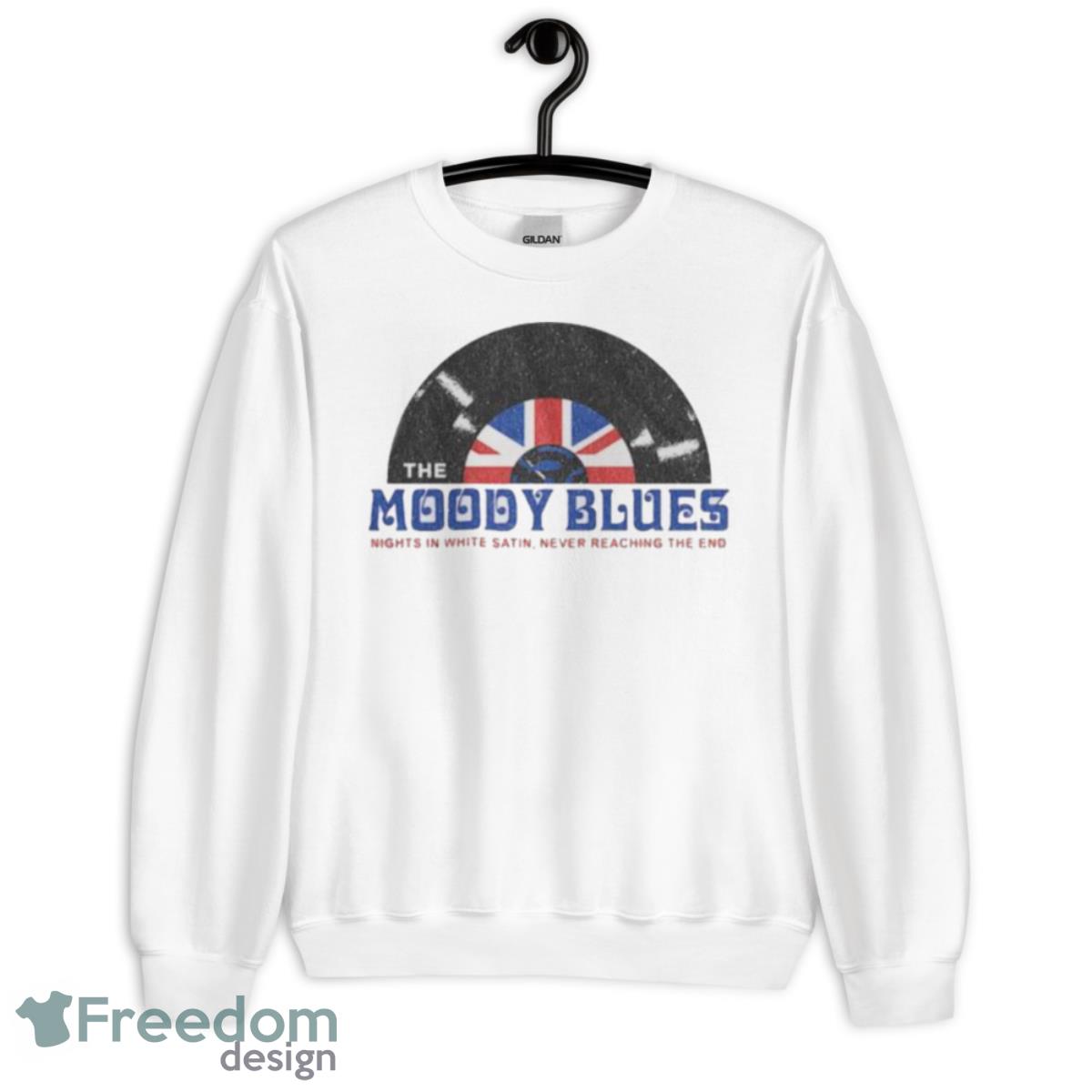 The Moody Blues Nights In White Satin Never Reaching The End Shirt - Unisex Heavy Blend Crewneck Sweatshirt