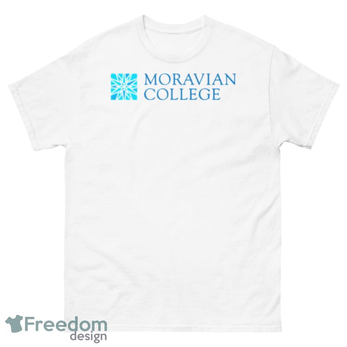 The Moravian College Logo Shirt - 500 Men’s Classic Tee Gildan