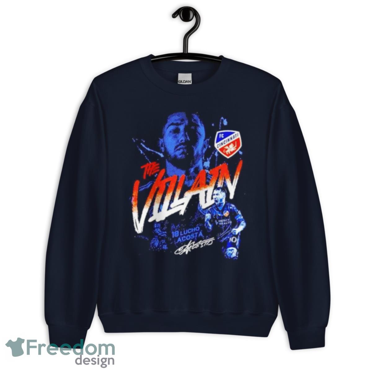 The Villain Luciano Acosta FC Cincinnati Shirt - Unisex Crewneck Sweatshirt-1