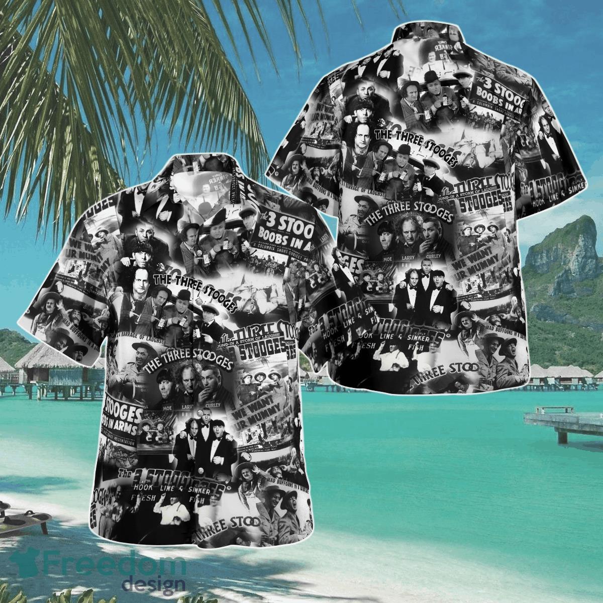 THREE STOOGES HAWAIIAN SHIRT Aloha Shirt For Men Women Product Photo 1