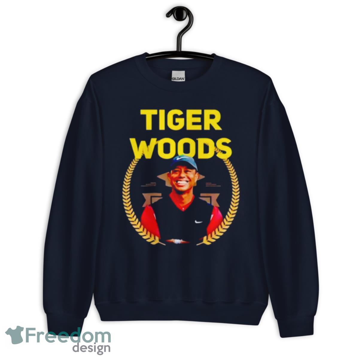 Tigers Woods Smile Photo Shirt - Unisex Crewneck Sweatshirt-1