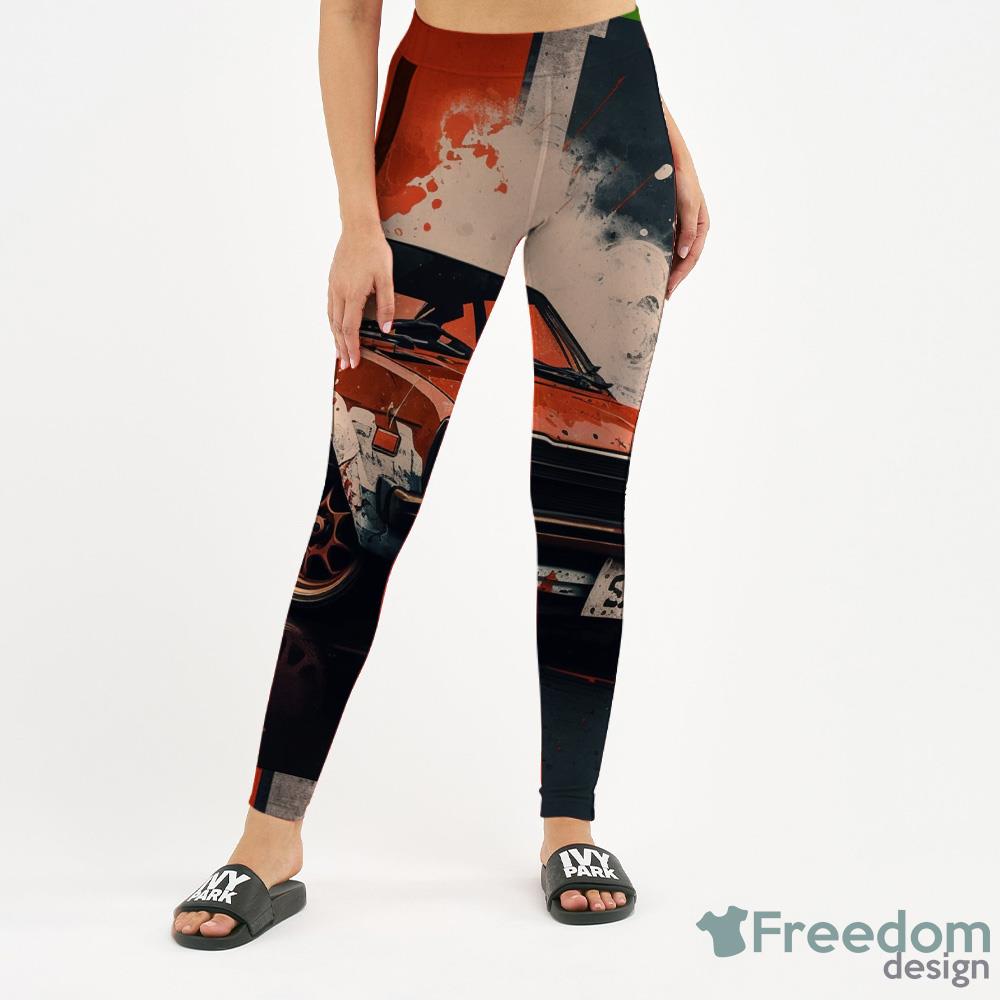 Toyota Corolla Vintage style 3D Full Printing Custom Name Leggings And Hollow Tank - Toyota Corolla Vintage style 3D Hollow tank Leggings Full Printing Custom Name_9