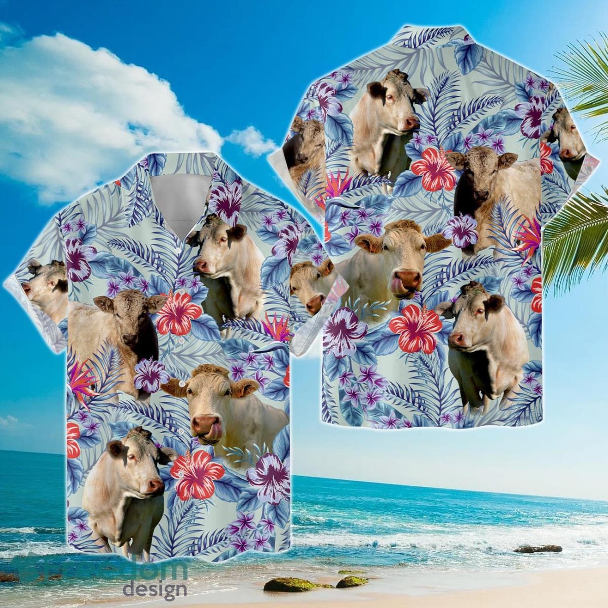 Tropical Chorolais Cow Hawaiian Shirts For Men And Women Product Photo 2