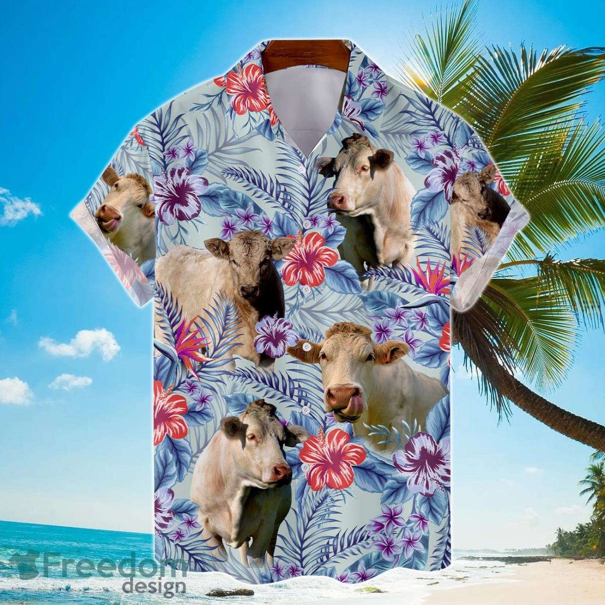 Tropical Chorolais Cow Hawaiian Shirts For Men And Women Product Photo 1