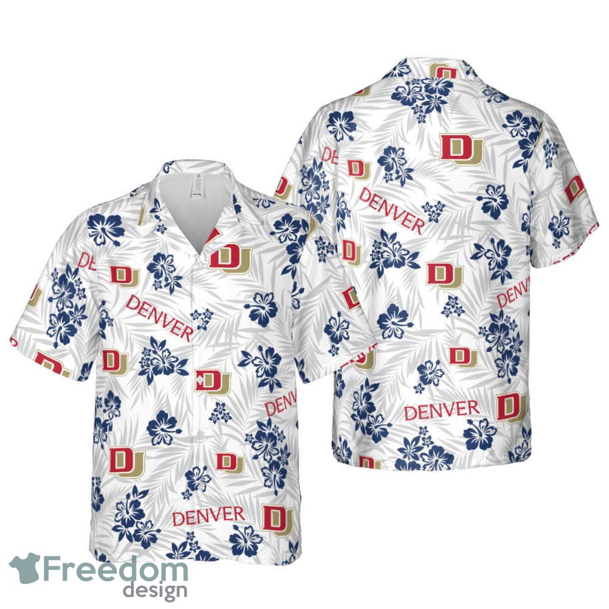 University Of Denver Floral Hawaiian Shirt For Men And Women Product Photo 1