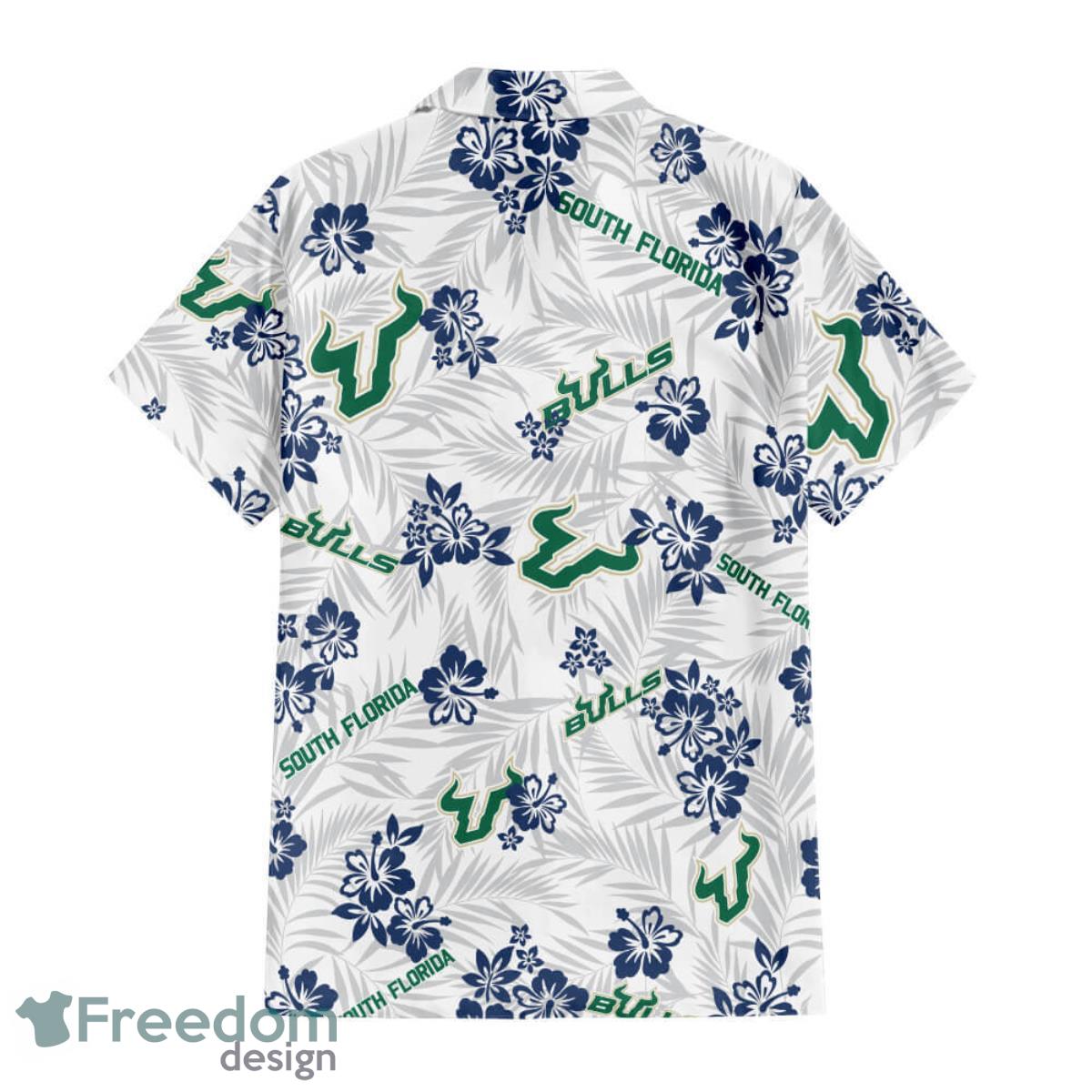 University Of South Florida Floral Hawaiian Shirt For Men And Women Product Photo 1