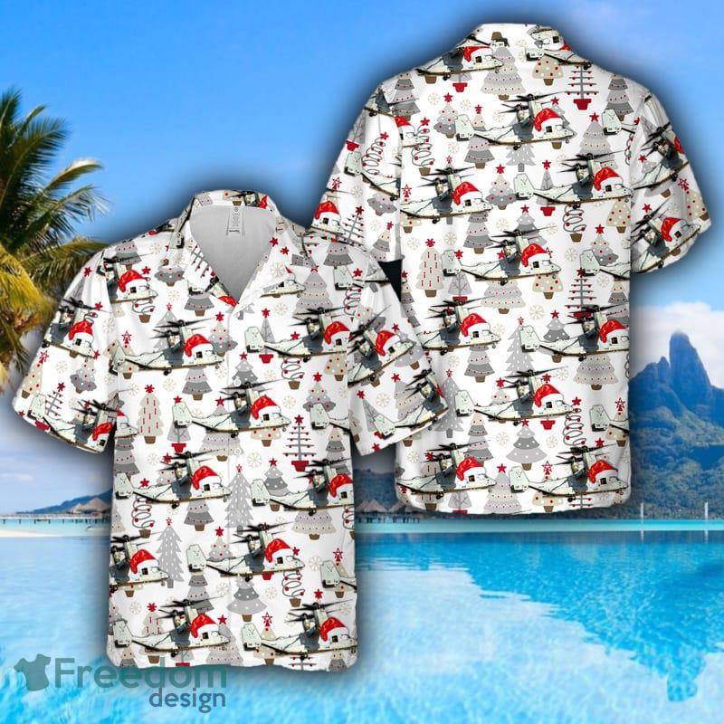 (USMC) Bell Boeing MV-22B Osprey Christmas US Marine Corps Hawaiian Shirt For Men And Women - (USMC) Bell Boeing MV-22B Osprey Christmas US Marine Corps Hawaiian Shirt For Men And Women