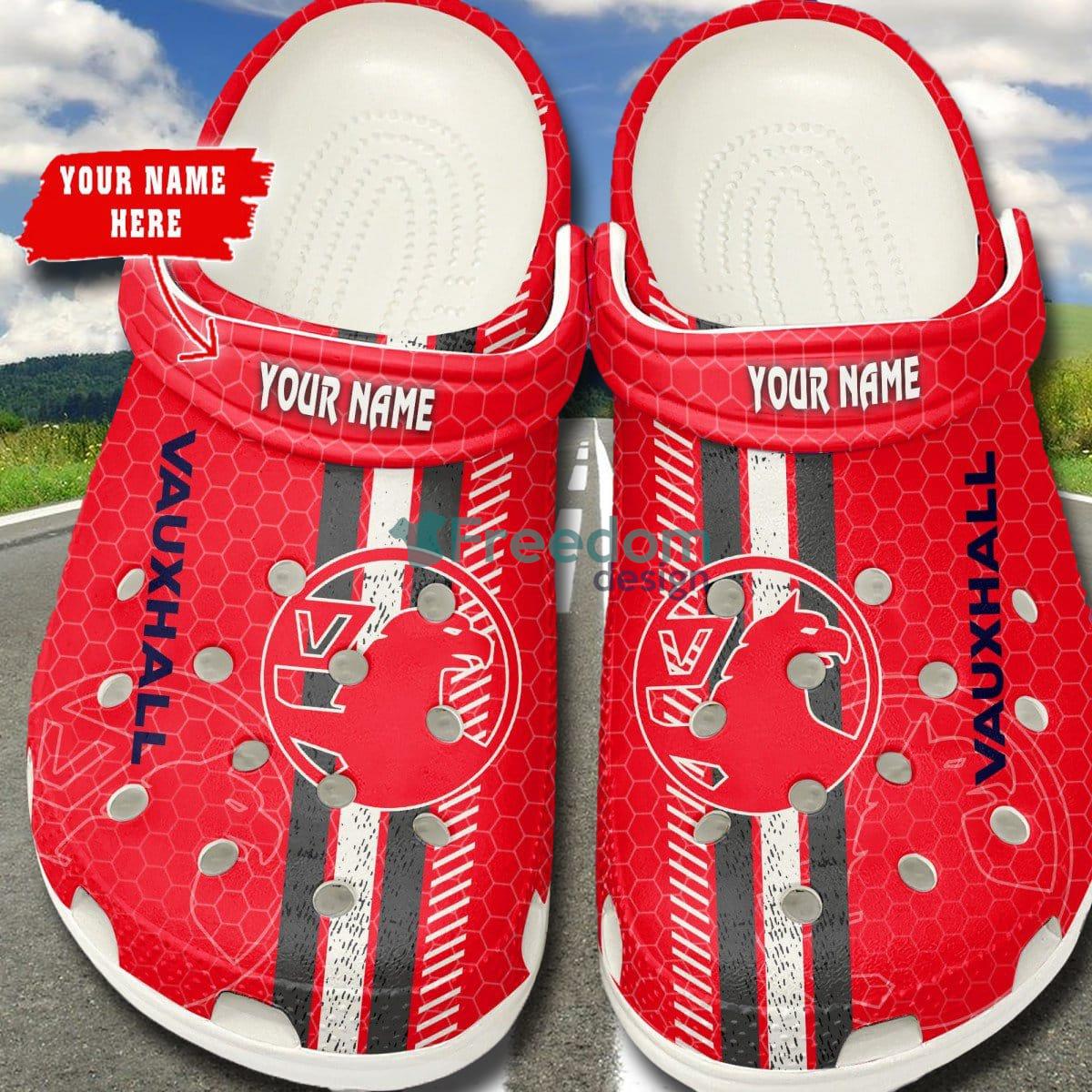 Vauxhall W Car And Motorcycles Logo Clog Shoes Custom Name - Vauxhall _1