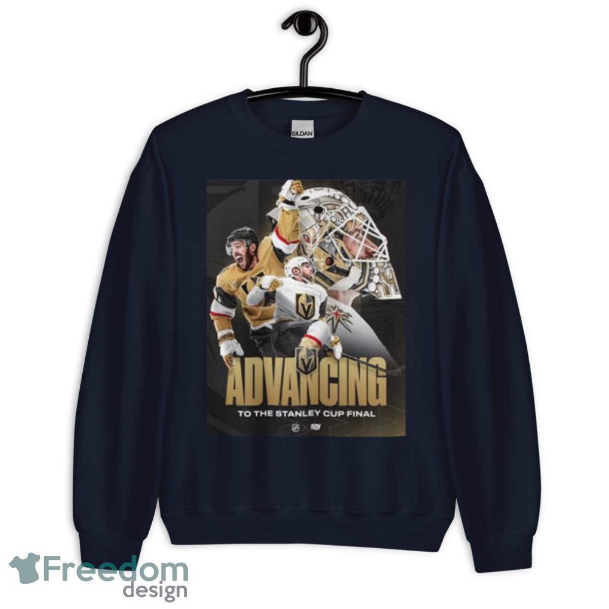 Vegas Golden Knights 2023 Advancing To The Stanley Cup Final Shirt - Unisex Crewneck Sweatshirt-1