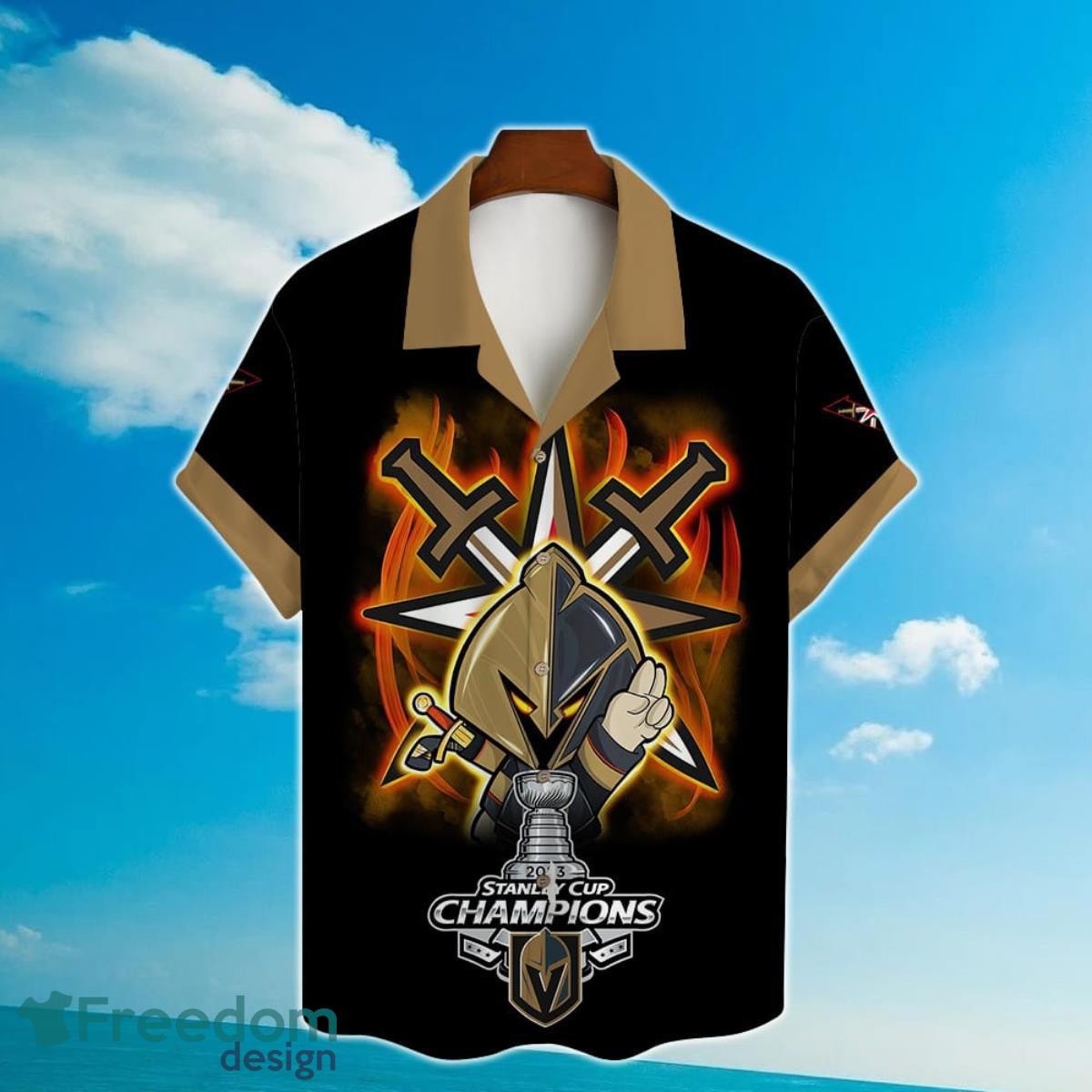 Vegas Golden Knights NHL Champions 3D Print Hawaiian Shirt For True Fans Product Photo 2