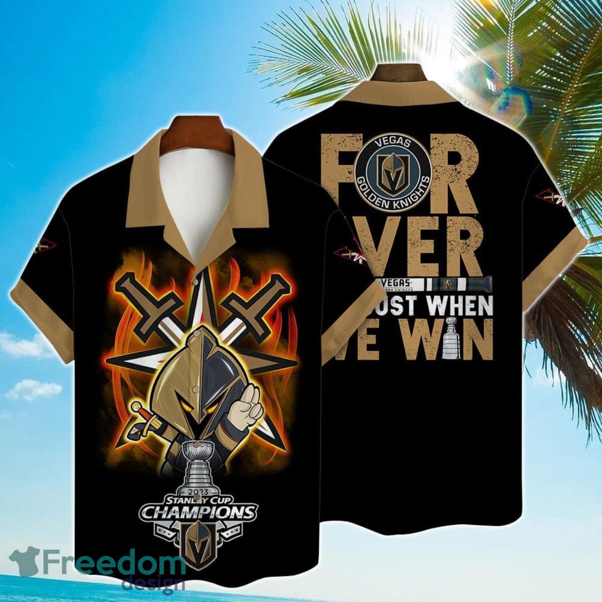 Vegas Golden Knights NHL Champions 3D Print Hawaiian Shirt For True Fans Product Photo 1