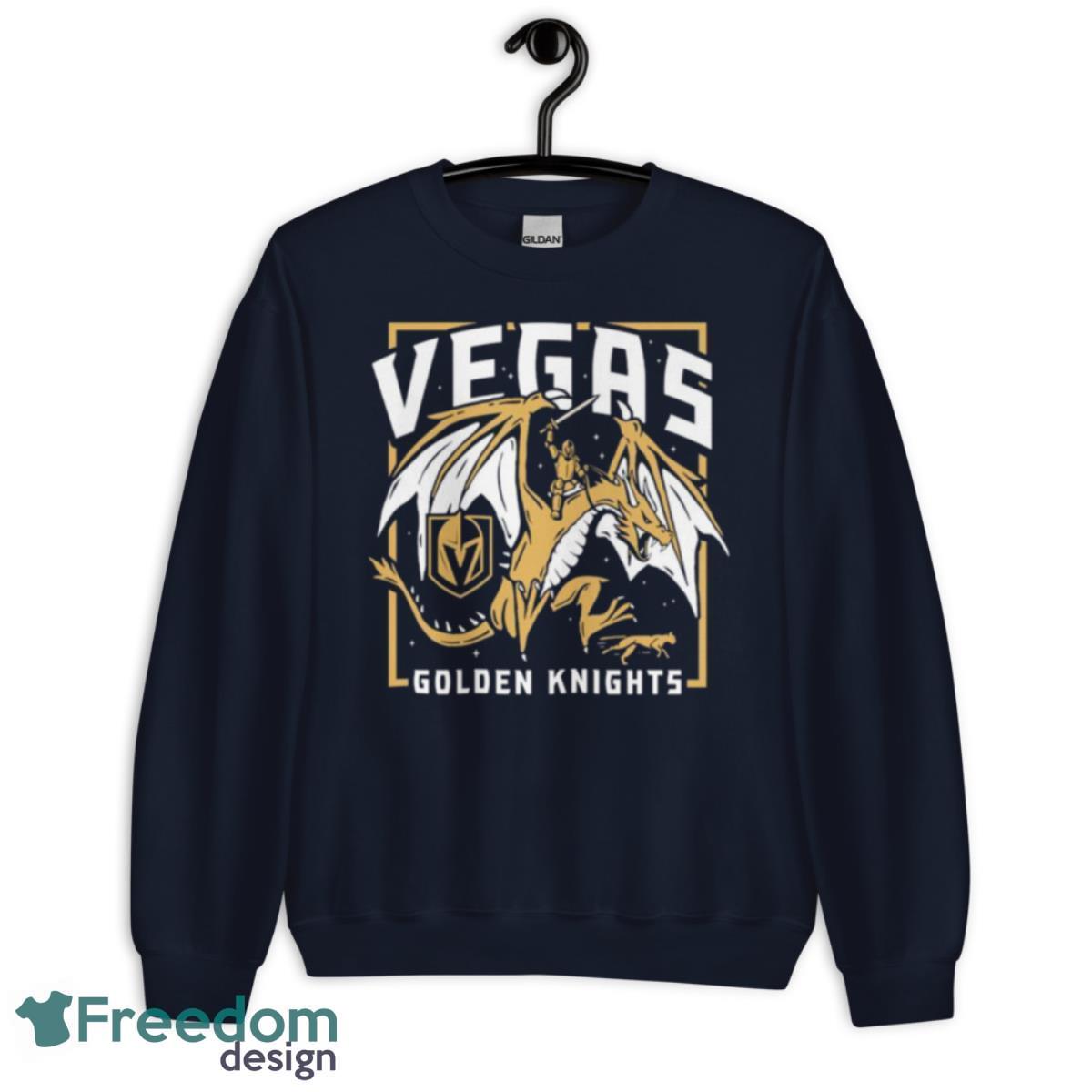 Vegas Golden Knights World Knight Vs Panther 2023 Shirt - Unisex Crewneck Sweatshirt-1