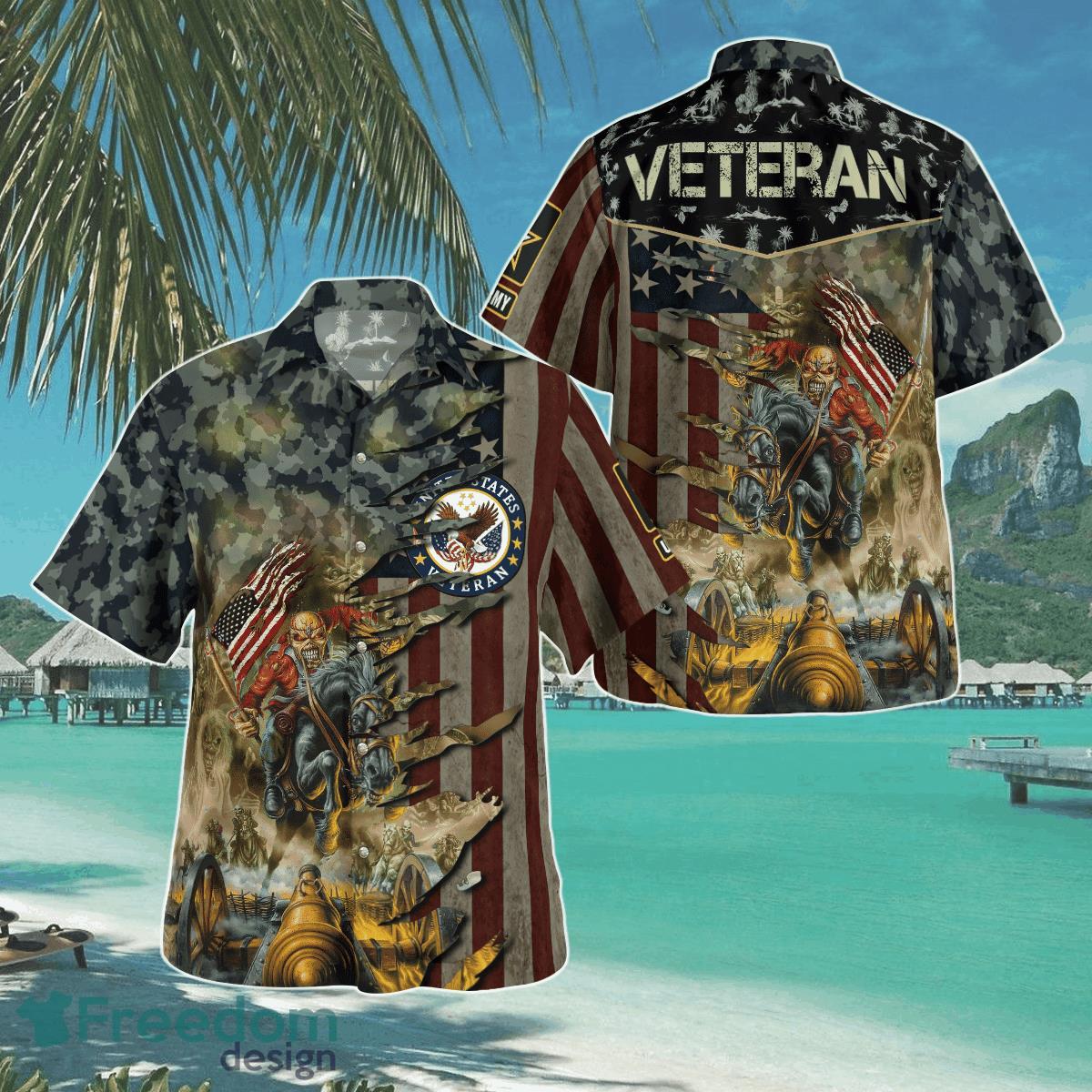 Veteran Iron Maiden Tropical Hawaii Shirt Aloha Shirt For Men Women Product Photo 1