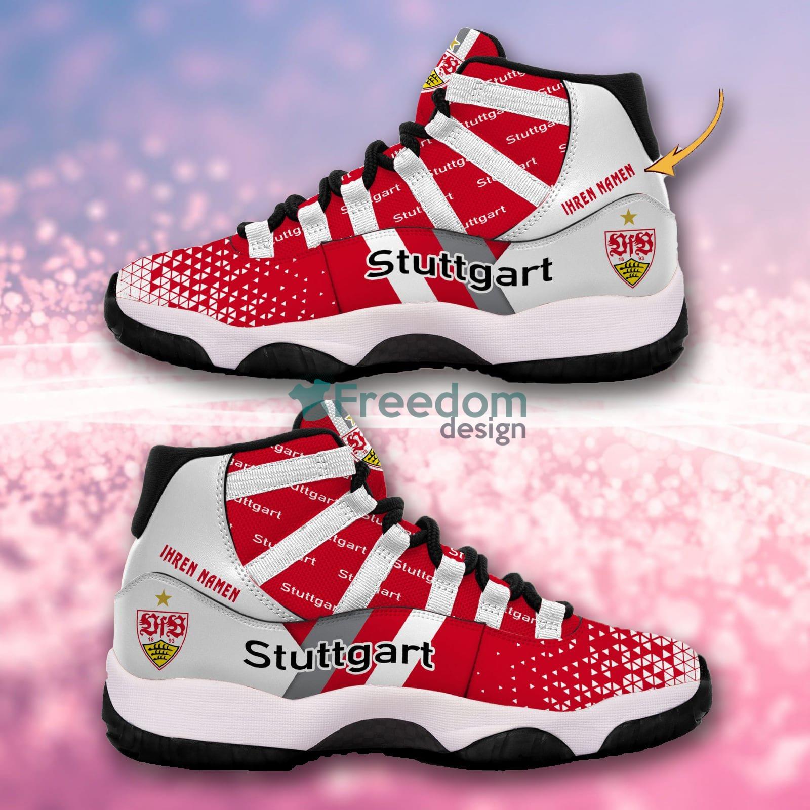VfB Stuttgart Bundesliga Logo Custom Name Air Jordan 11 Sneakers -  Freedomdesign