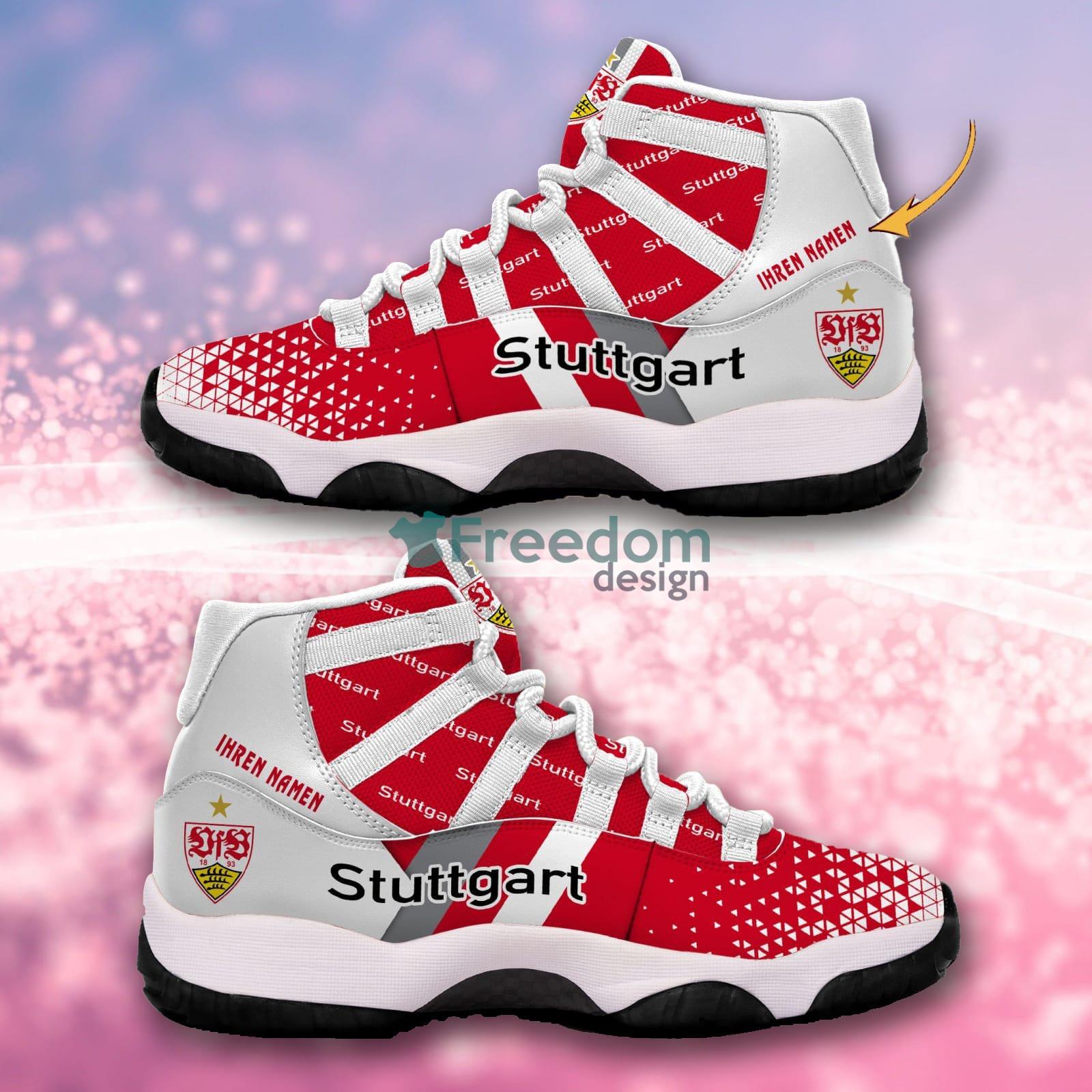 VfB Stuttgart Bundesliga Logo Custom Name Air Jordan 11 Sneakers -  Freedomdesign