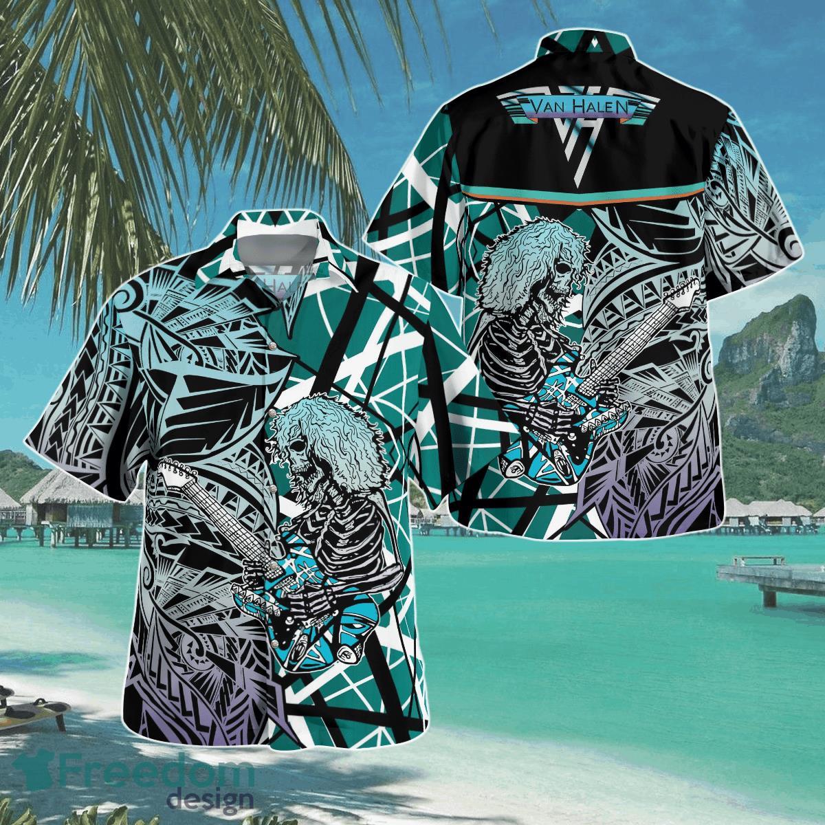 VH Skull Tribal Hawaii Shirt Aloha Shirt For Men Women Product Photo 1