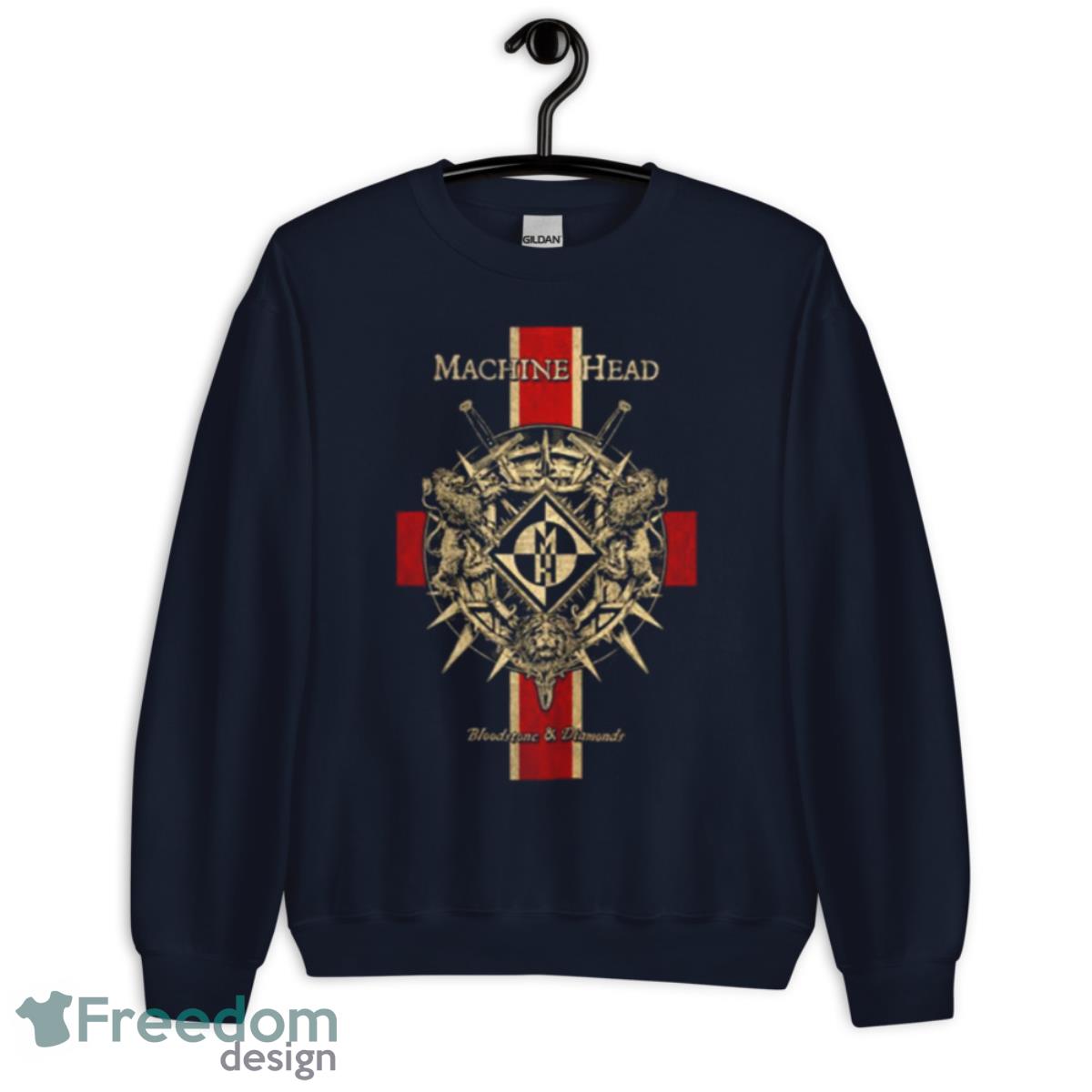 Vintage Art Flag Machine Head Shirt - Unisex Crewneck Sweatshirt-1