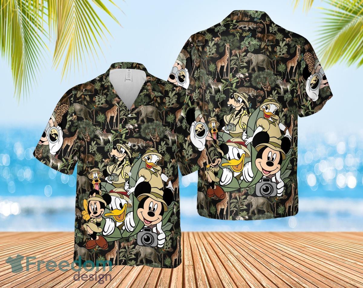 Vintage Disney Animal Kingdom Safari Fashion Hawaiian Shirt Product Photo 1