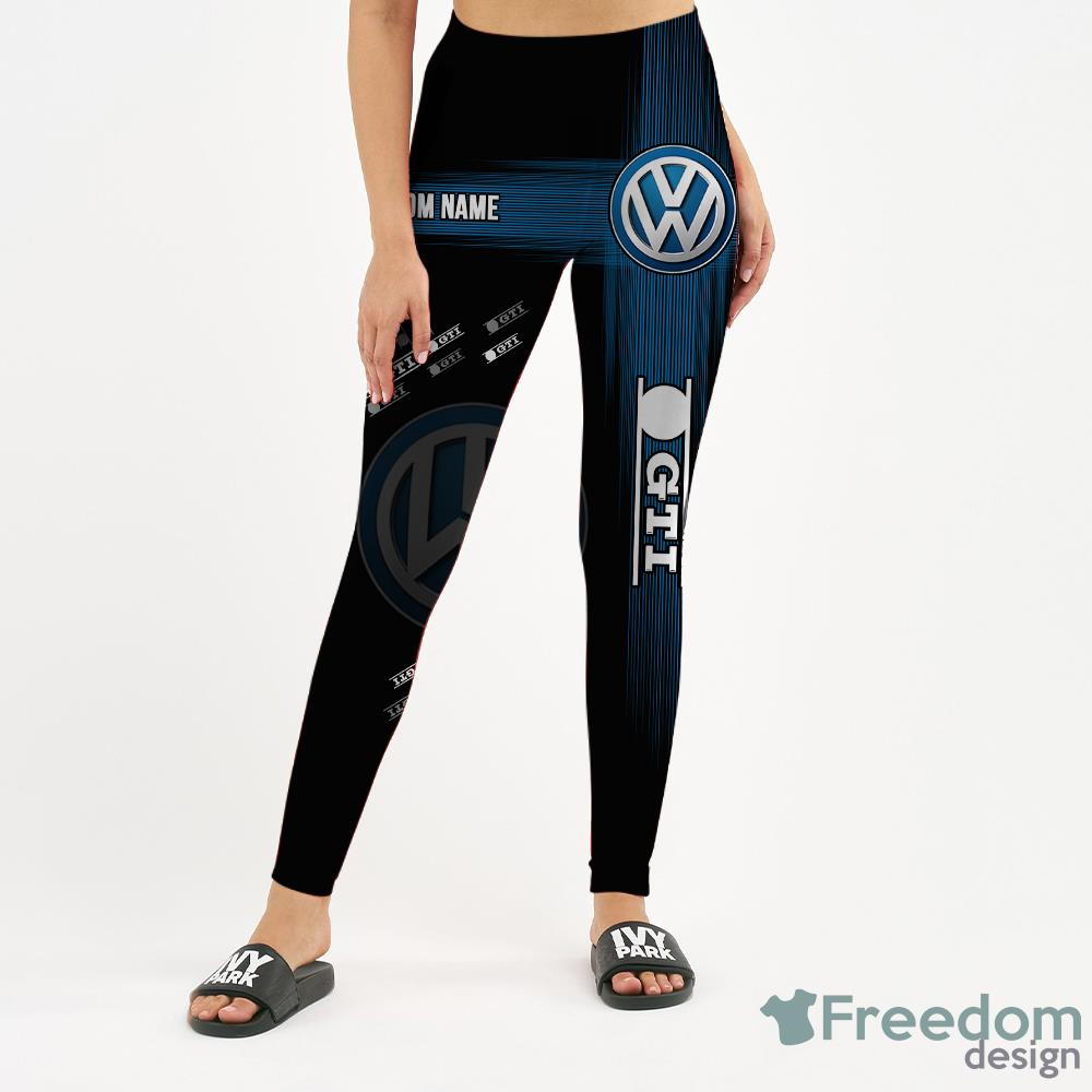 Volkswagen Gti AS 3D Full Printing Custom Name Leggings And Hollow Tank - Volkswagen Gti AS 3D Hollow tank Leggings Full Printing Custom Name_16