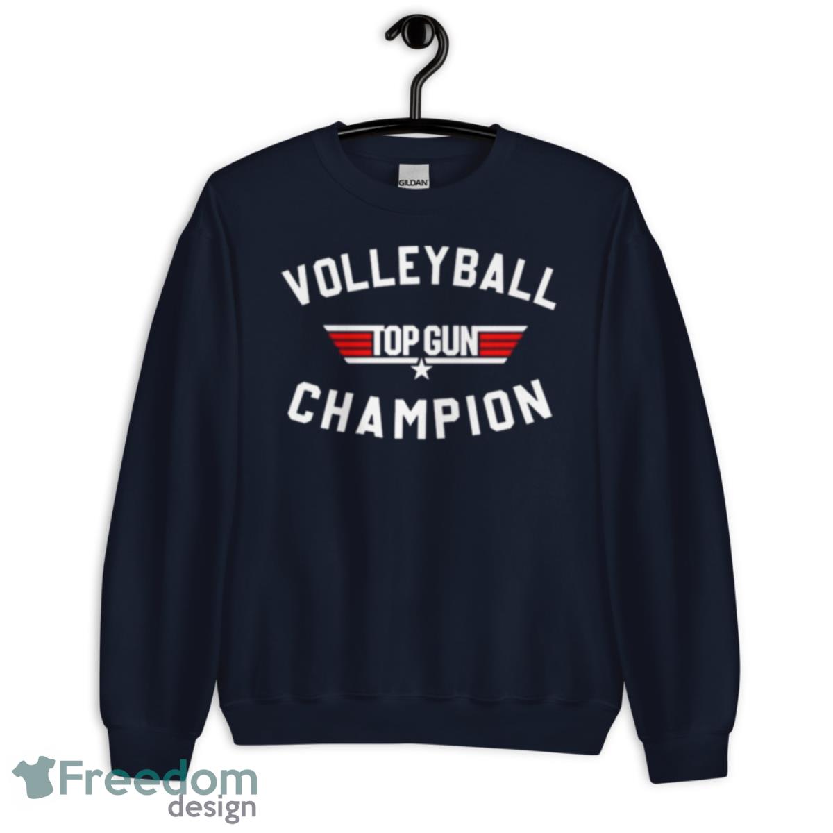 Volleyball Top Gun Champion 2023 Shirt - Unisex Crewneck Sweatshirt-1