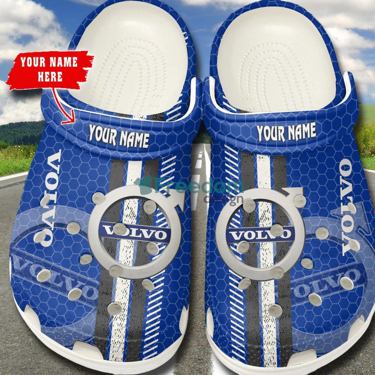 Volvo W Car And Motorcycles Logo Clog Shoes Custom Name - Volvo _1