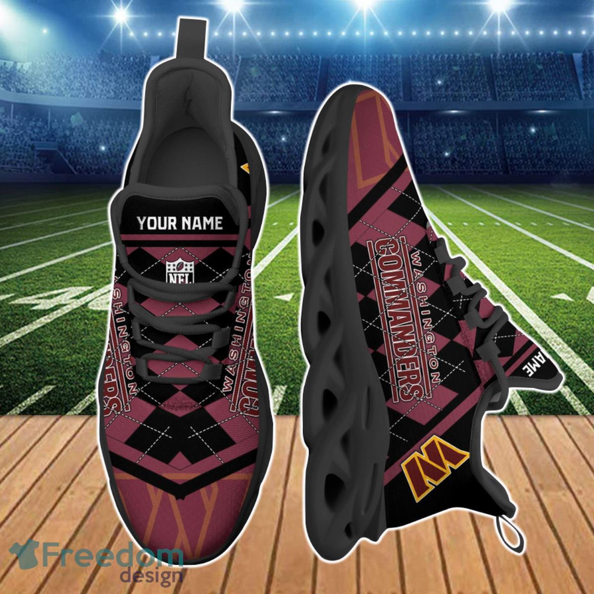 Washington Commanders NFL Clunky Max Soul Shoes Custom Name Ideal Gift For Real Fans Product Photo 2