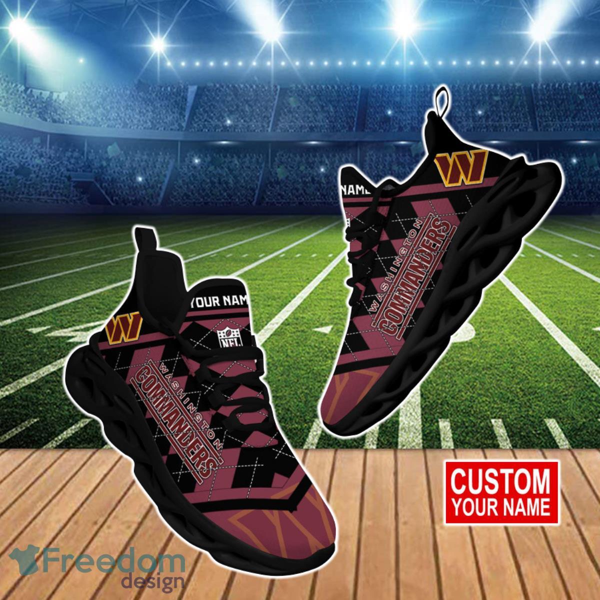 Washington Commanders Sport Sneakers NFL Max Soul Shoes - Freedomdesign