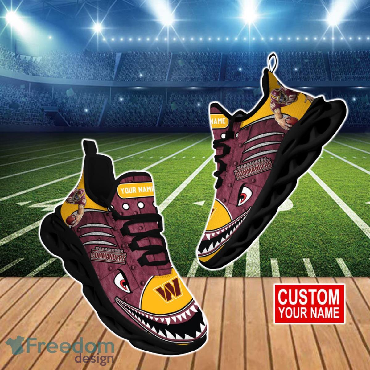 Washington Commanders NFL Max Soul Shoes Custom Name Sports Sneakers For  Fans