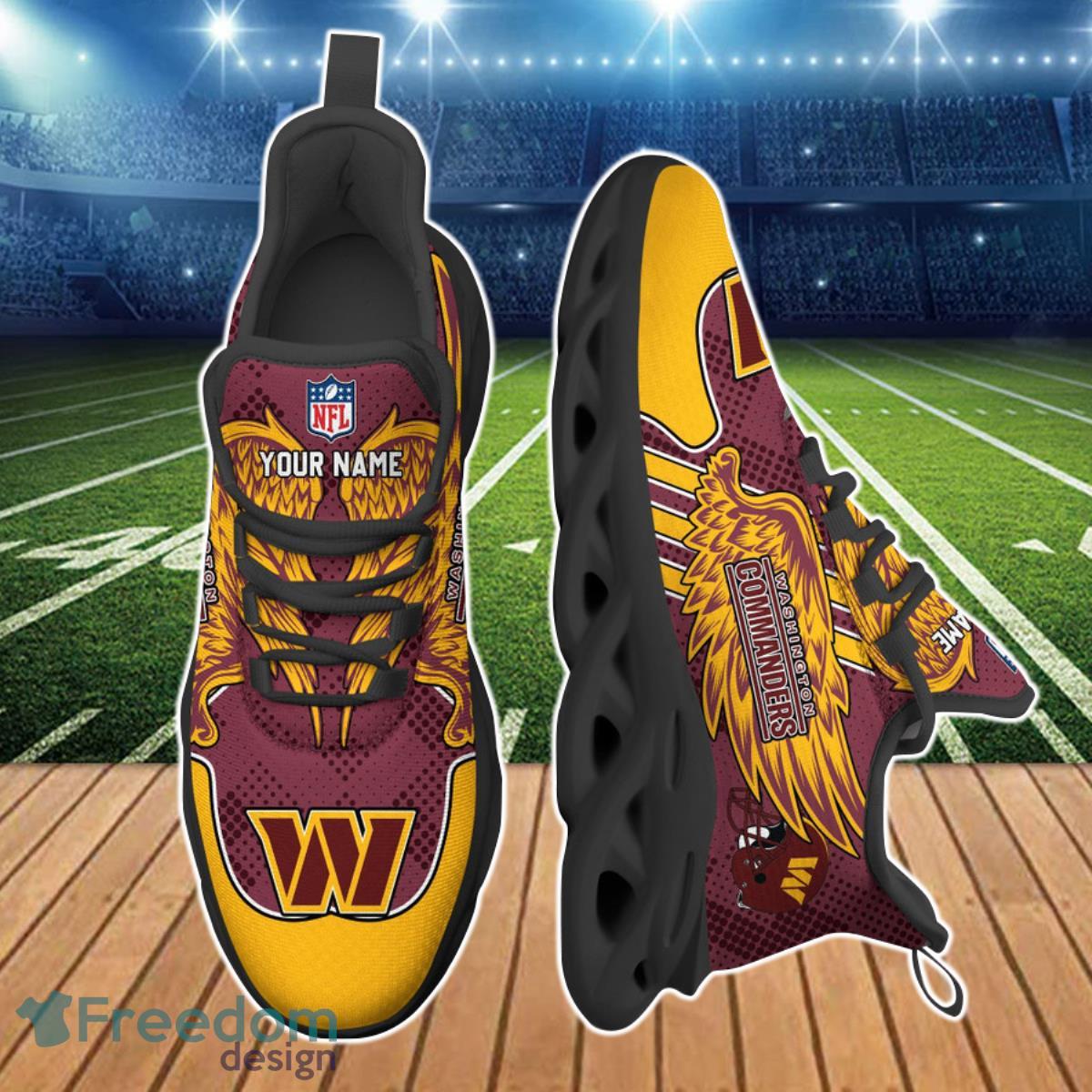 Washington Commanders NFL Clunky Max Soul Shoes Custom Name Special Gift For Fans Product Photo 2