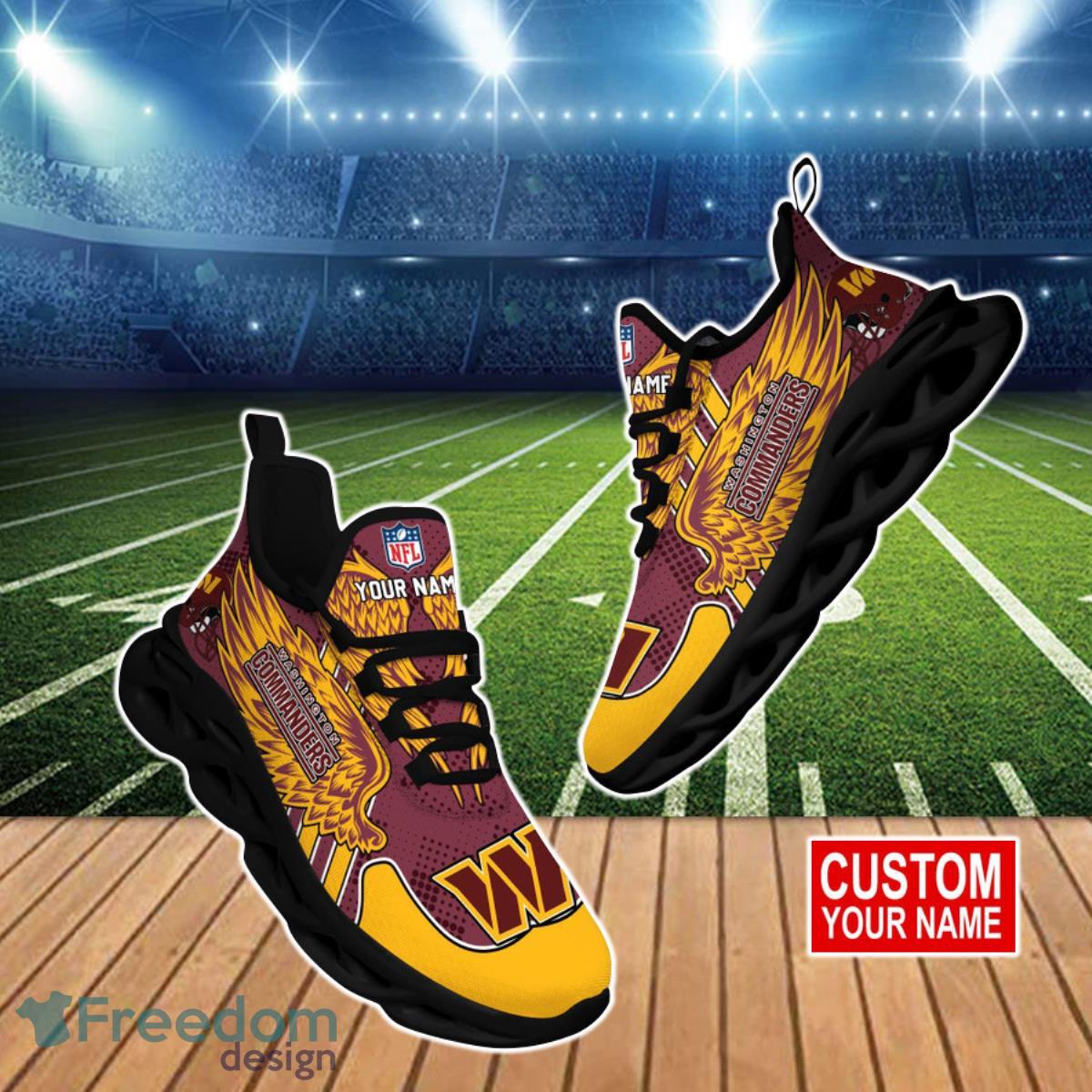 Washington Commanders NFL Clunky Max Soul Shoes Custom Name Special Gift For Fans Product Photo 1