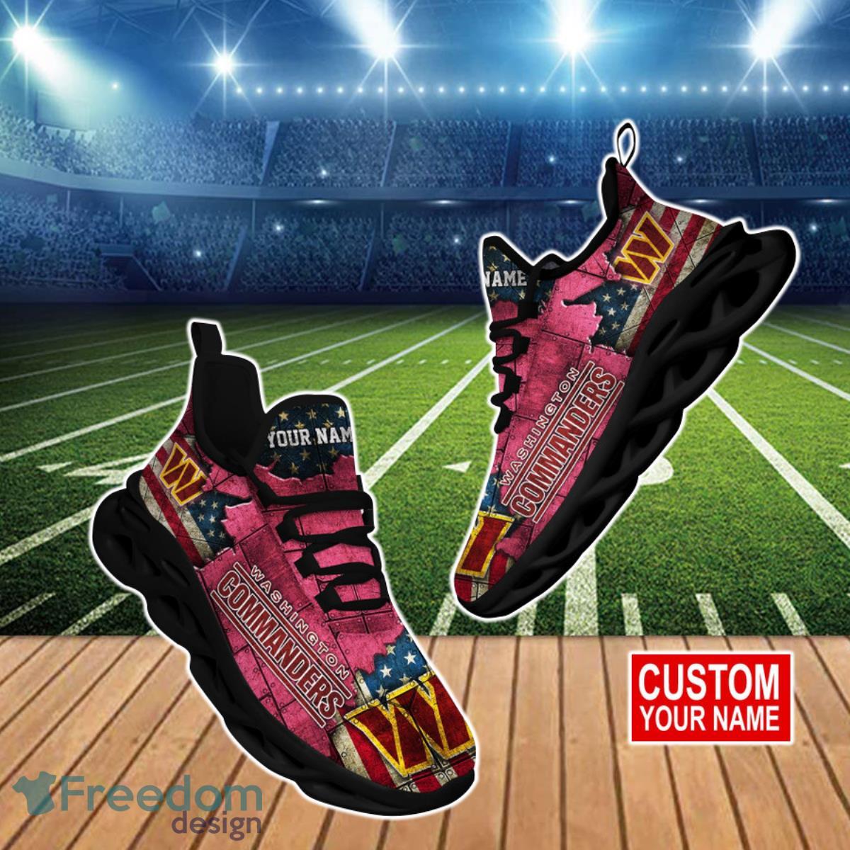 Washington Commanders NFL Clunky Max Soul Shoes Custom Name Special Gift For True Fans Product Photo 1