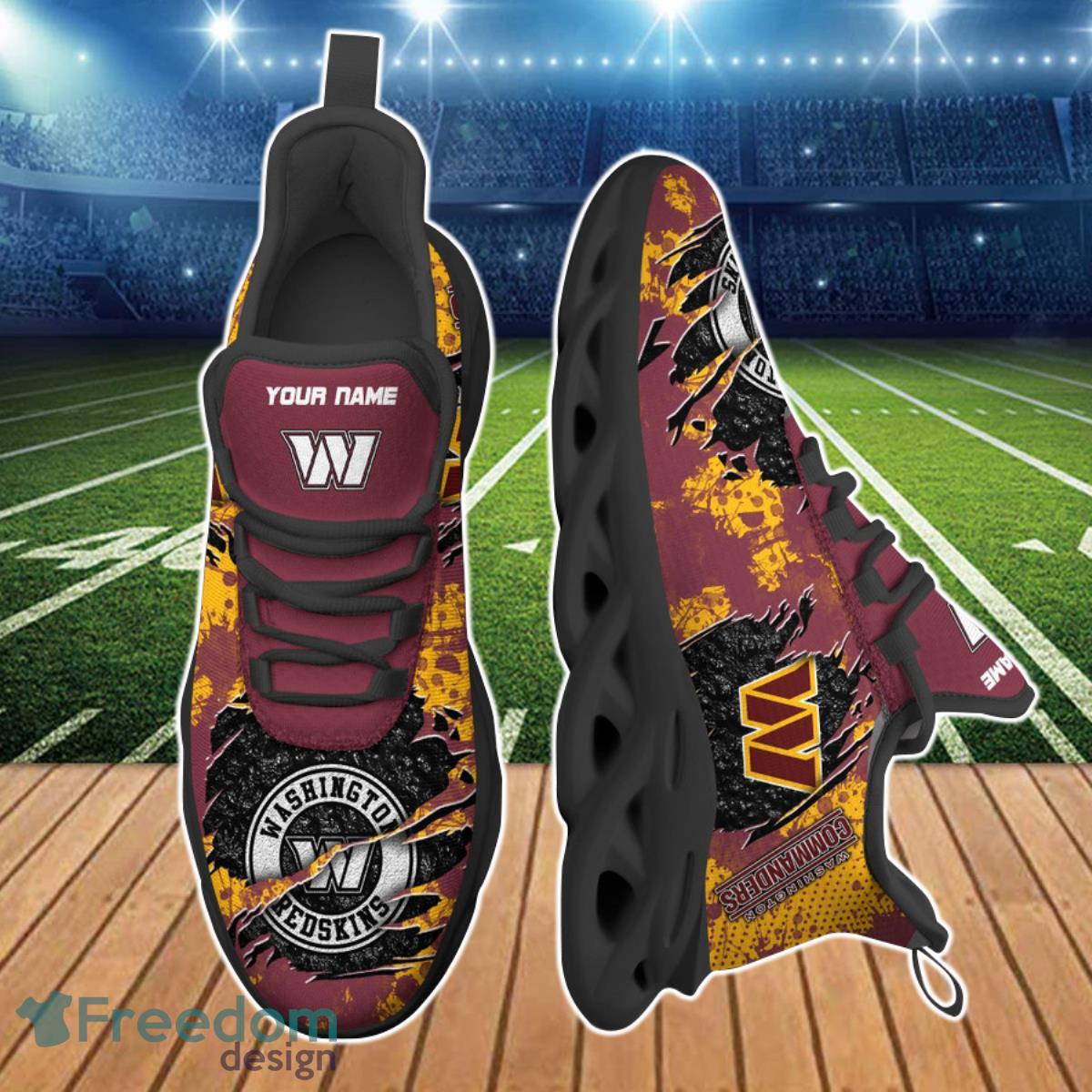 Washington Commanders NFL Clunky Max Soul Shoes Custom Name Unique Gift For Real Fans Product Photo 2